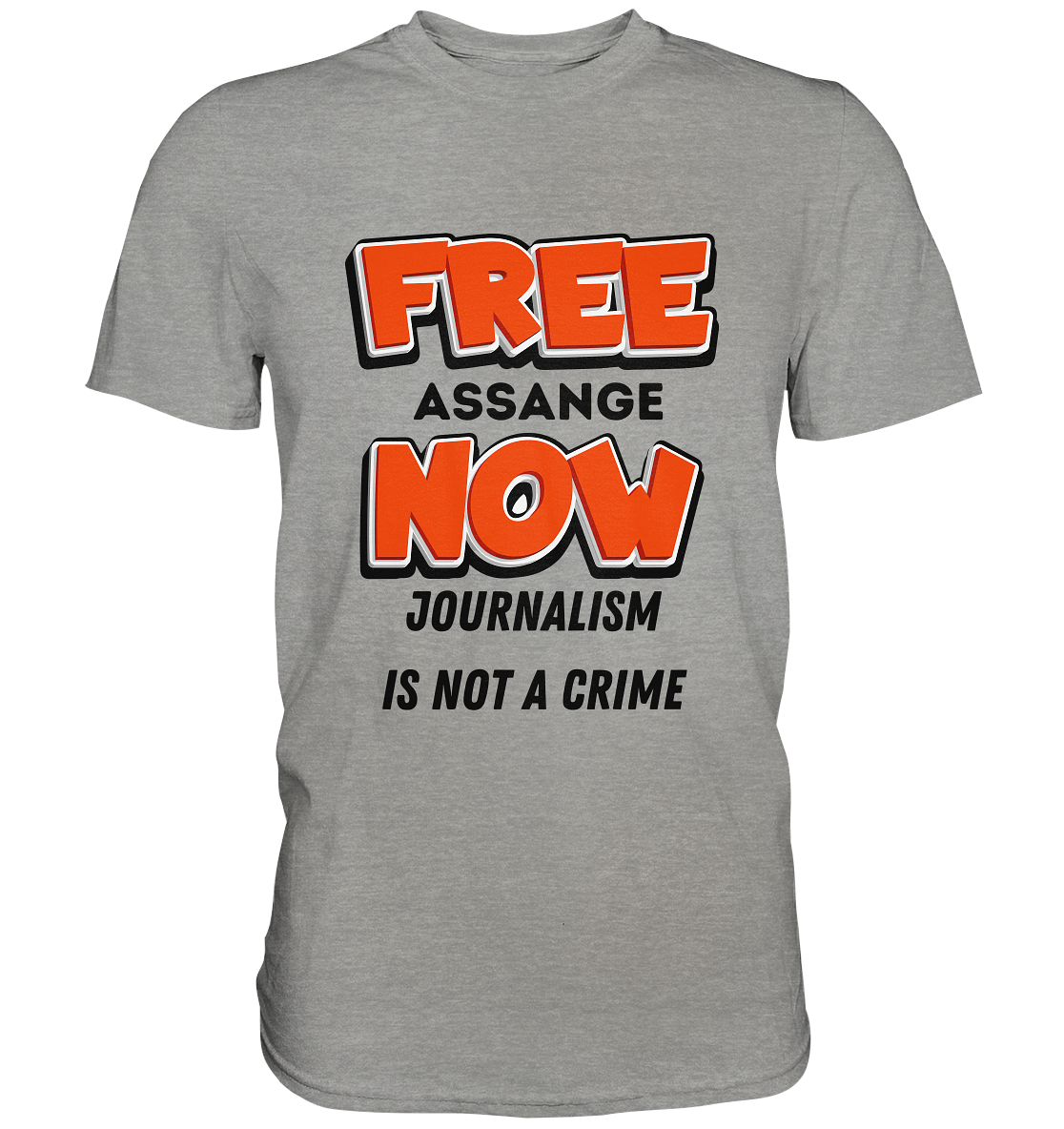 FREE ASSANGE NOW - JOURNALISM IS NOT A CRIME (Ladies Collection 21% Rabatt bis zum Halving 2024)  - Premium Shirt