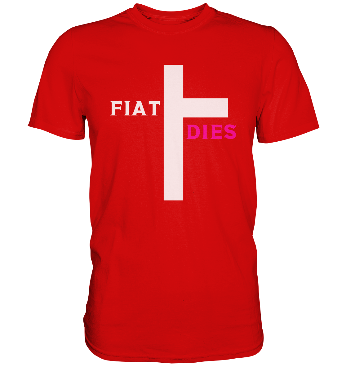 FIAT DIES (weiss / pink) - Ladies Collection  - Premium Shirt