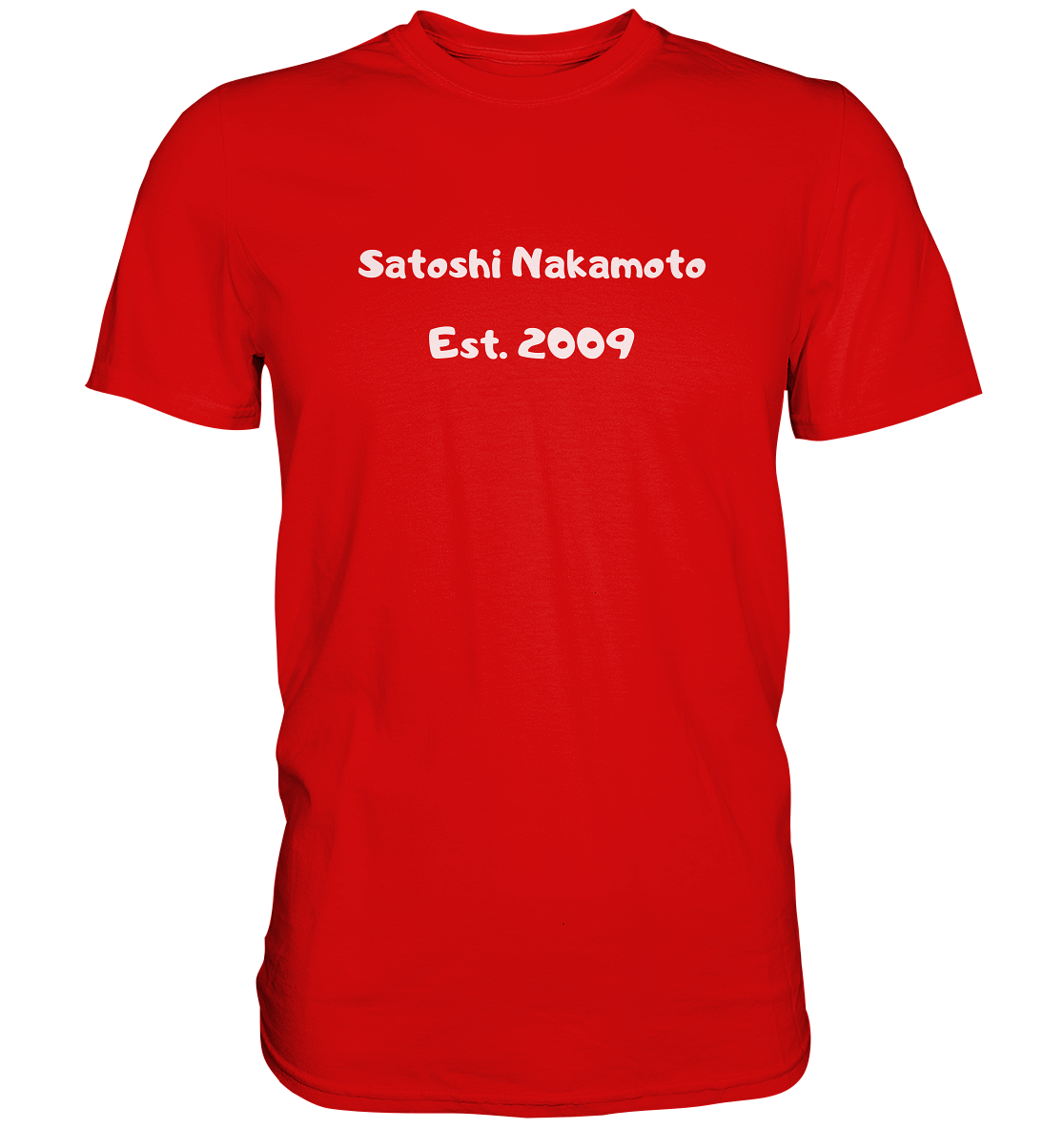 SATOSHI NAKAMOTO Est. 2009 (Signatur pur) - LADIES COLLECTION 21% automat. Rabatt bis zum Halving 2024   - Premium Shirt