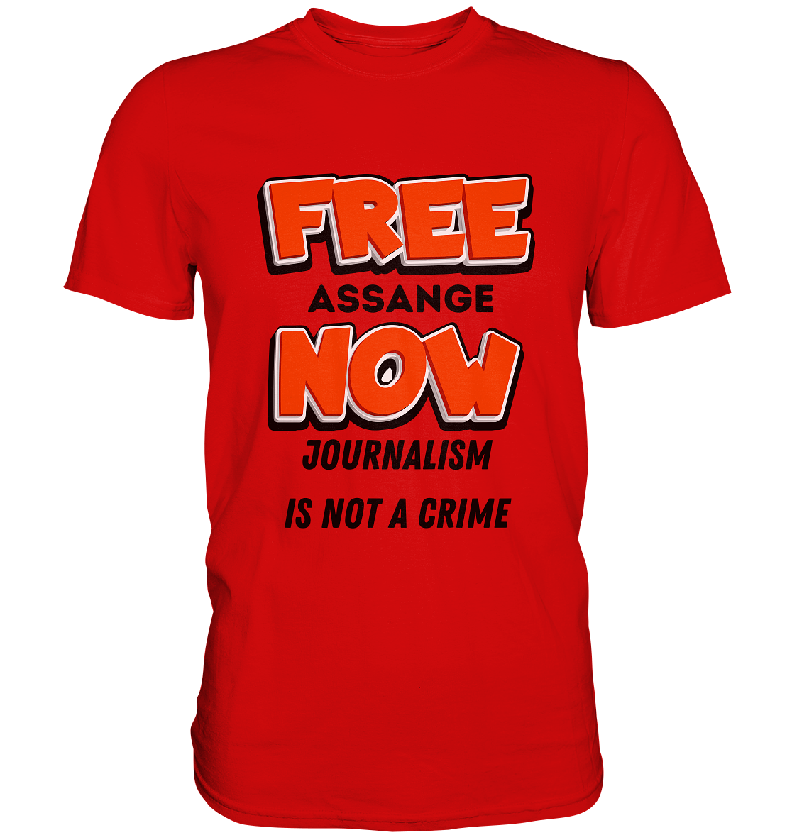 FREE ASSANGE NOW - JOURNALISM IS NOT A CRIME (Ladies Collection 21% Rabatt bis zum Halving 2024)  - Premium Shirt