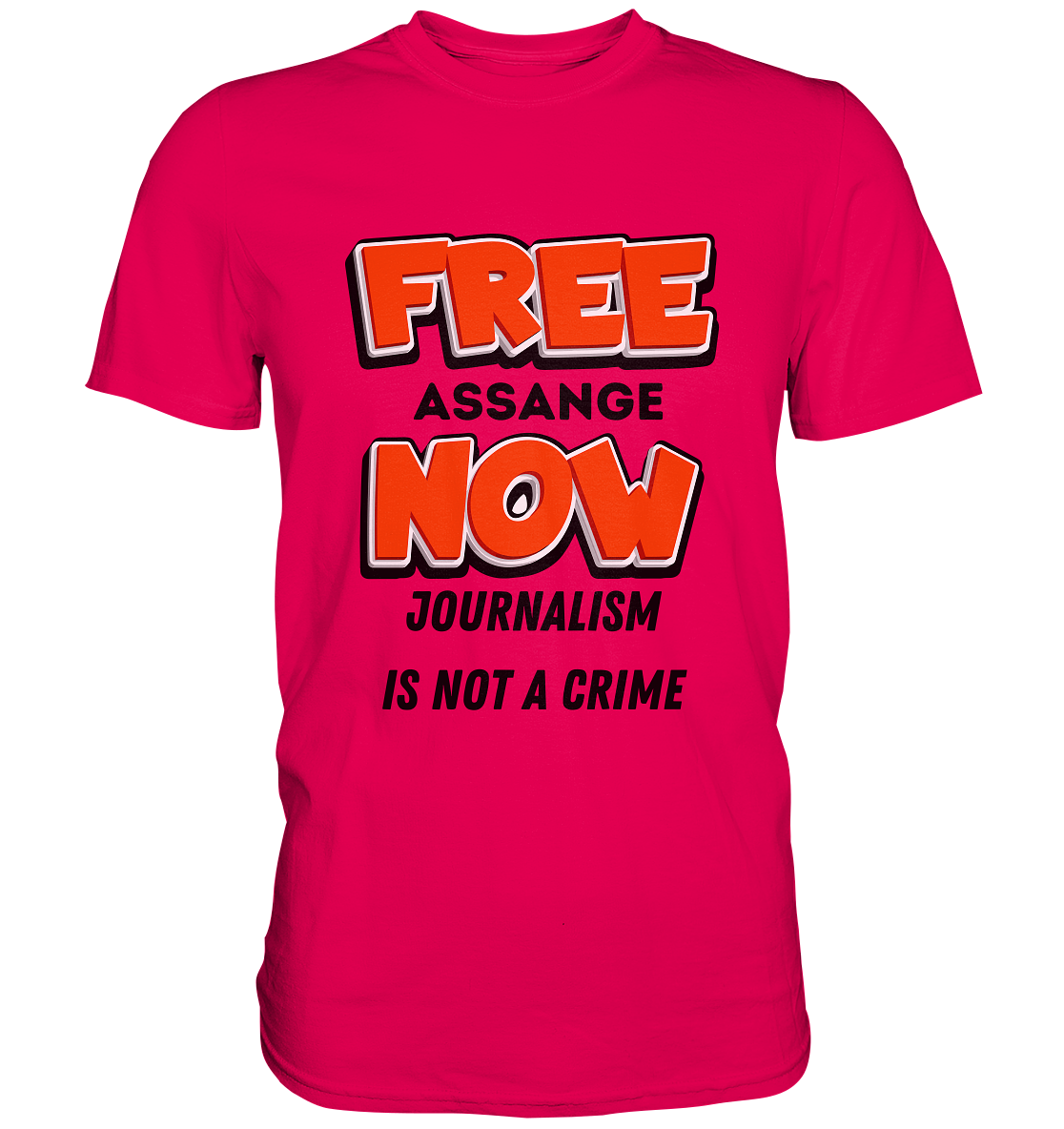 FREE ASSANGE NOW - JOURNALISM IS NOT A CRIME (Ladies Collection 21% Rabatt bis zum Halving 2024)  - Premium Shirt