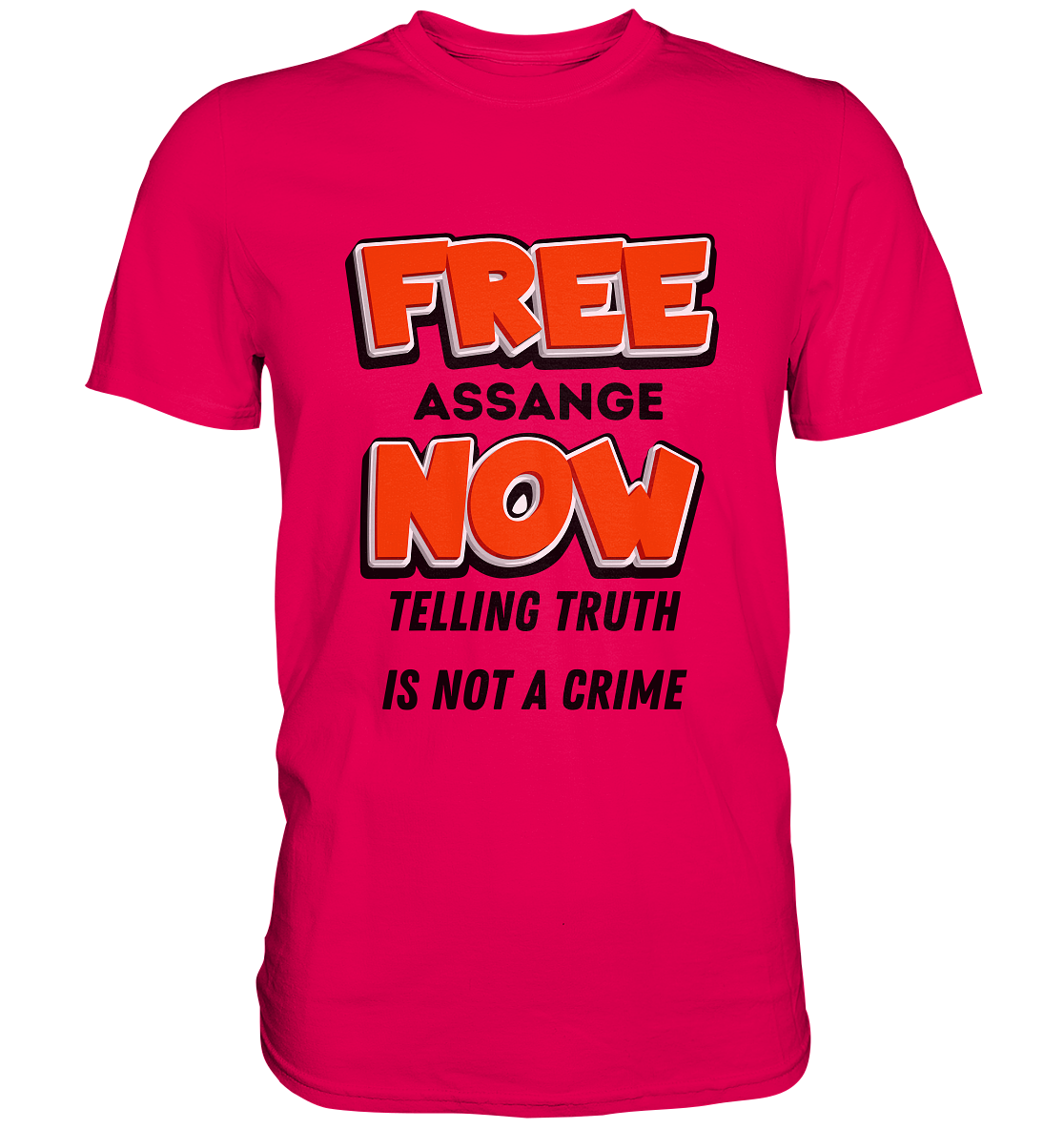 FREE ASSANGE NOW - TELLING TRUTH IS NOT A CRIME (Ladies Collection 21% Rabatt bis zum Halving 2024) - Premium Shirt