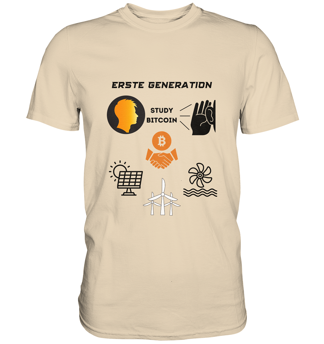 ERSTE (BITCOIN) GENERATION - STUDY BITCOIN (3 grüne Energie Grafiken) - LADIES COLLECTION 21% automat. Rabatt bis zum Halving 2024   - Premium Shirt