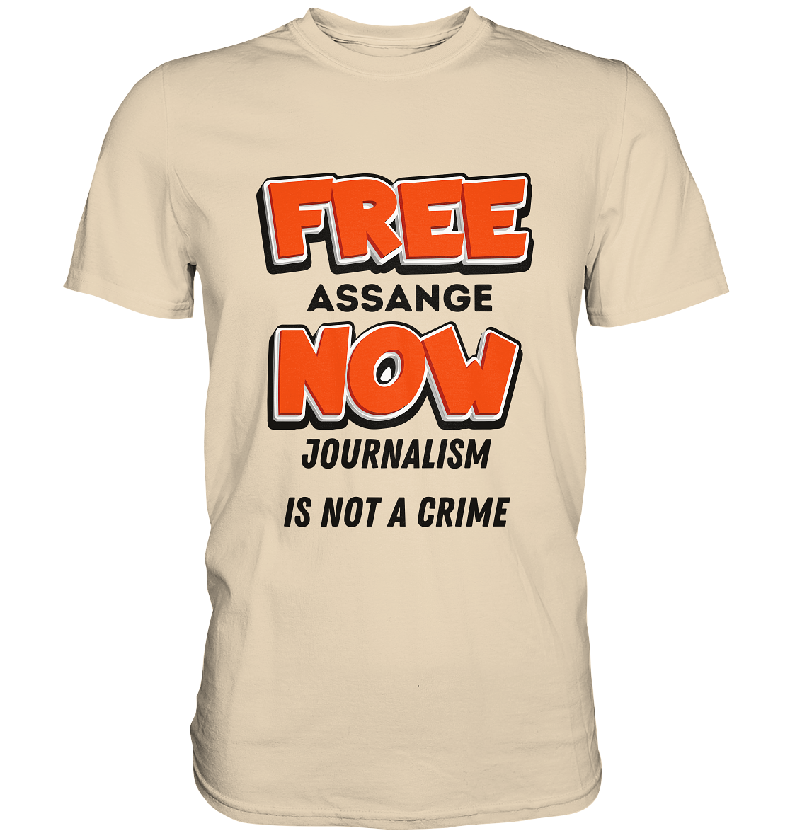 FREE ASSANGE NOW - JOURNALISM IS NOT A CRIME (Ladies Collection 21% Rabatt bis zum Halving 2024)  - Premium Shirt