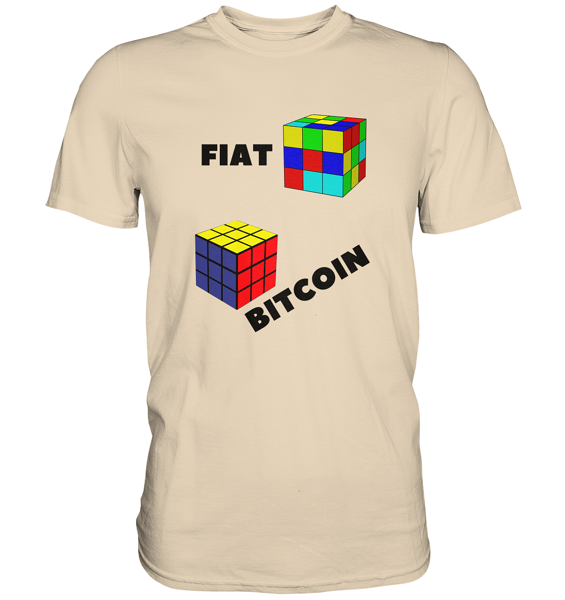 FIAT Cube Bitcoin Cube (Ladies Collection 21% Rabatt bis zum Halving 2024)   - Premium Shirt