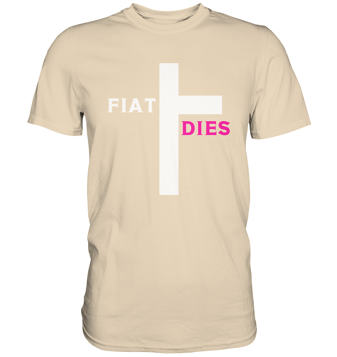FIAT DIES (weiss / pink) - Ladies Collection  - Premium Shirt