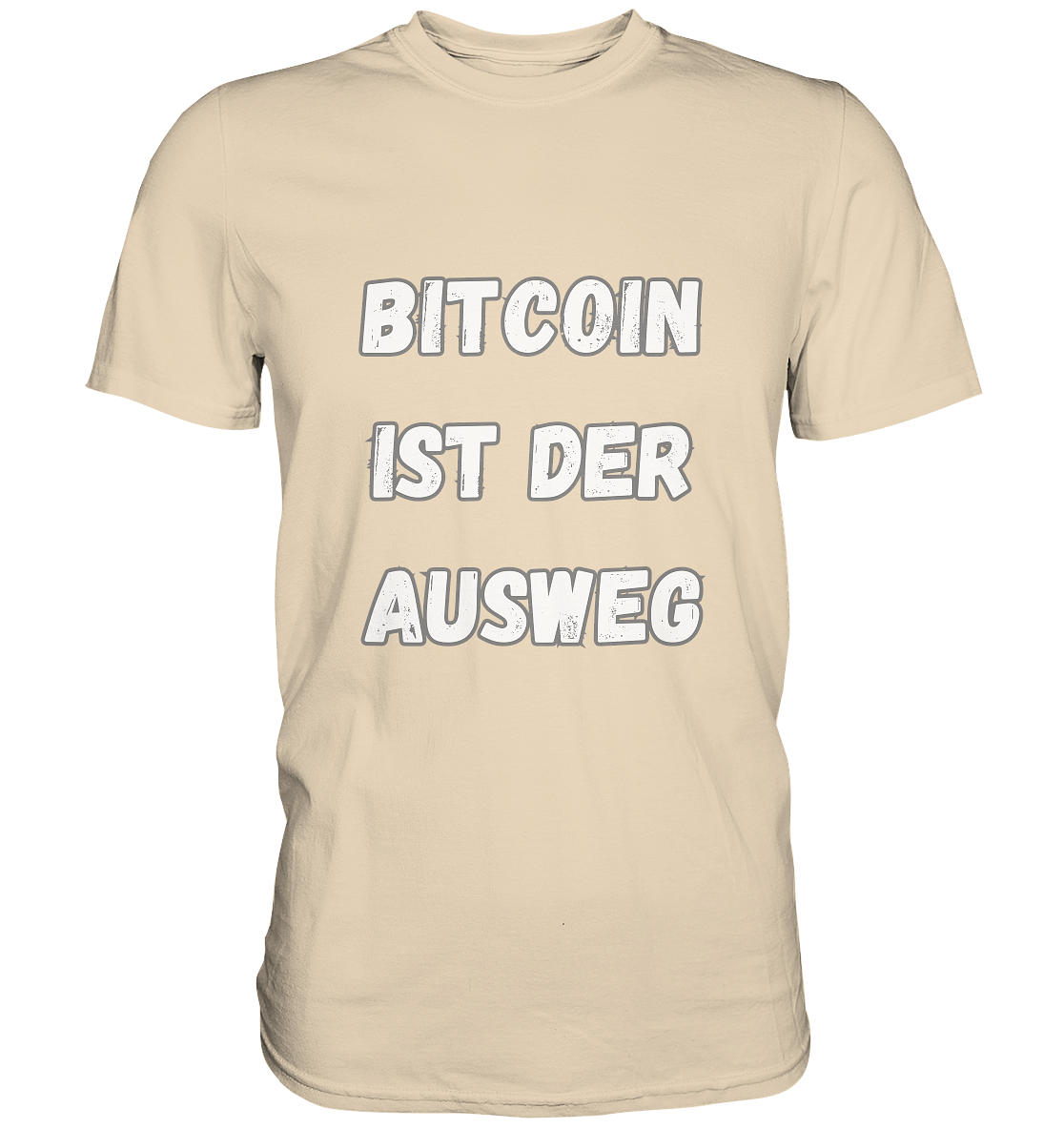 BITCOIN IST DER AUSWEG - LADIES COLLECTION 21% automat. Rabatt bis zum Halving 2024  - Premium Shirt
