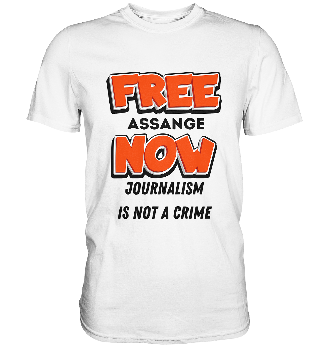 FREE ASSANGE NOW - JOURNALISM IS NOT A CRIME (Ladies Collection 21% Rabatt bis zum Halving 2024)  - Premium Shirt