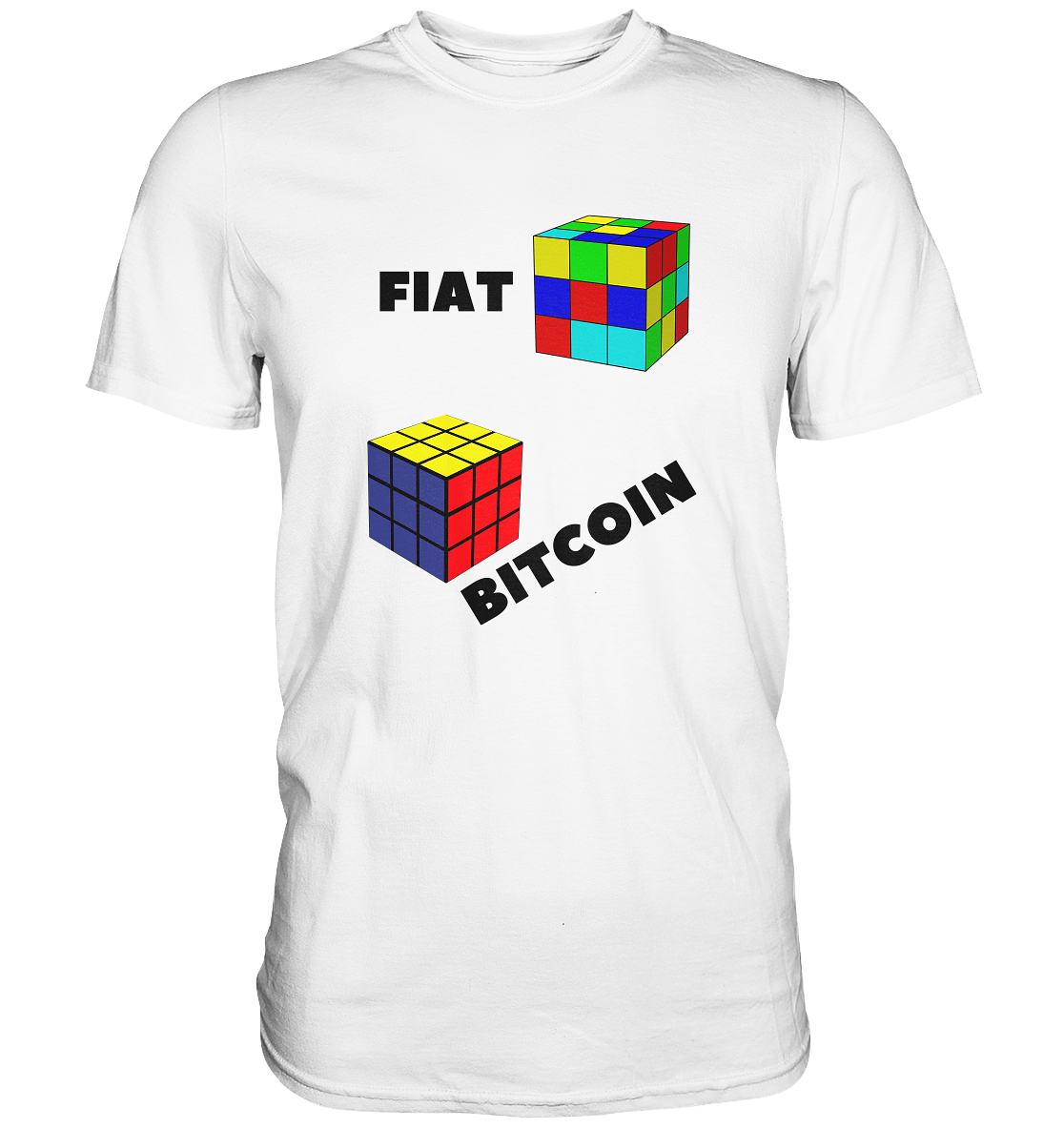 FIAT Cube Bitcoin Cube (Ladies Collection 21% Rabatt bis zum Halving 2024)   - Premium Shirt