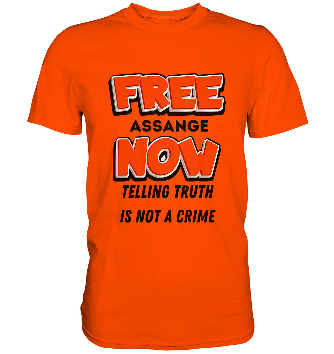 FREE ASSANGE NOW - TELLING TRUTH IS NOT A CRIME (Ladies Collection 21% Rabatt bis zum Halving 2024) - Premium Shirt