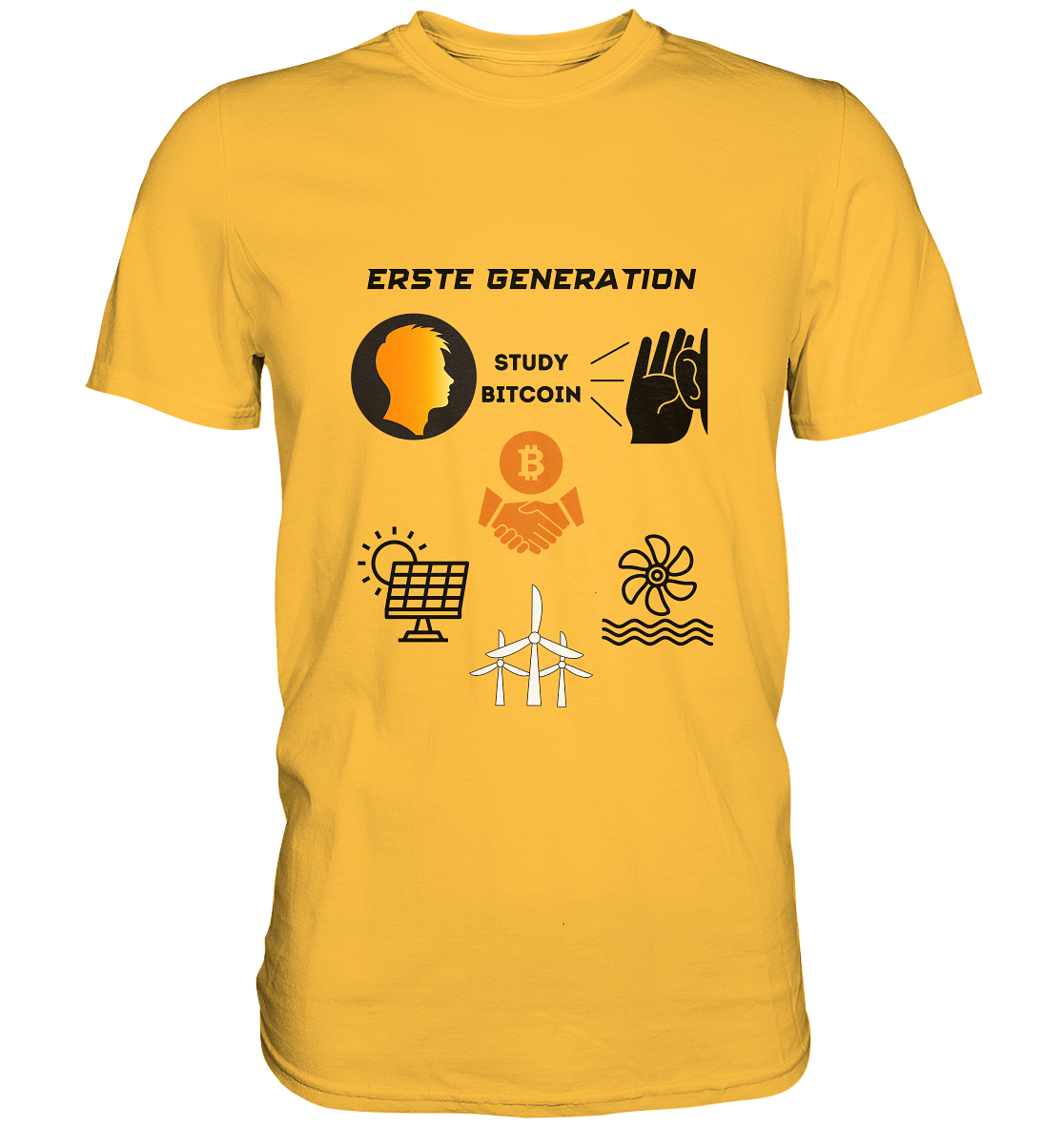 ERSTE (BITCOIN) GENERATION - STUDY BITCOIN (3 grüne Energie Grafiken) - LADIES COLLECTION 21% automat. Rabatt bis zum Halving 2024   - Premium Shirt