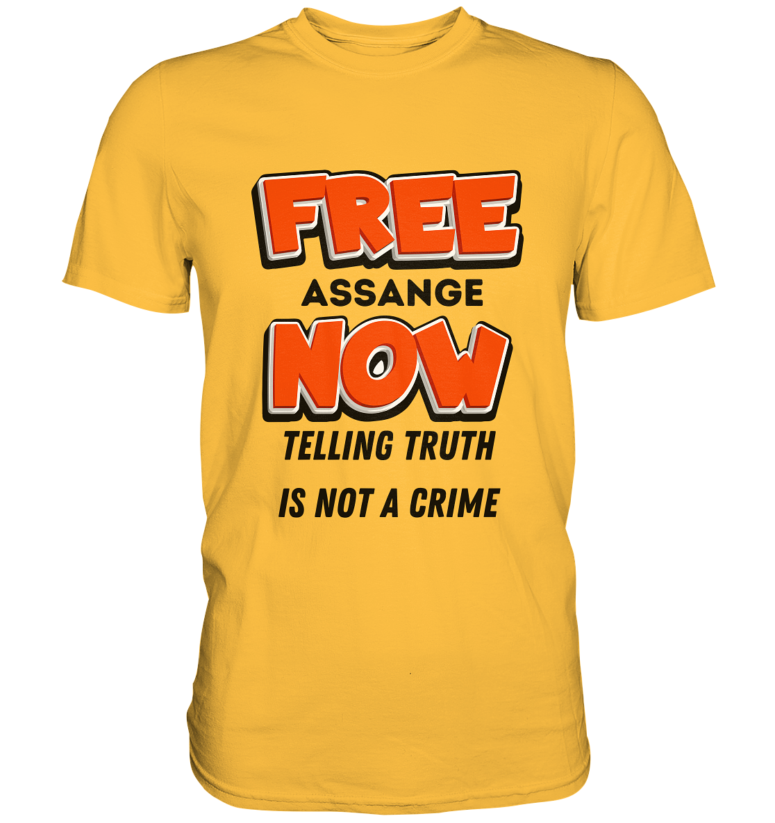 FREE ASSANGE NOW - TELLING TRUTH IS NOT A CRIME (Ladies Collection 21% Rabatt bis zum Halving 2024) - Premium Shirt