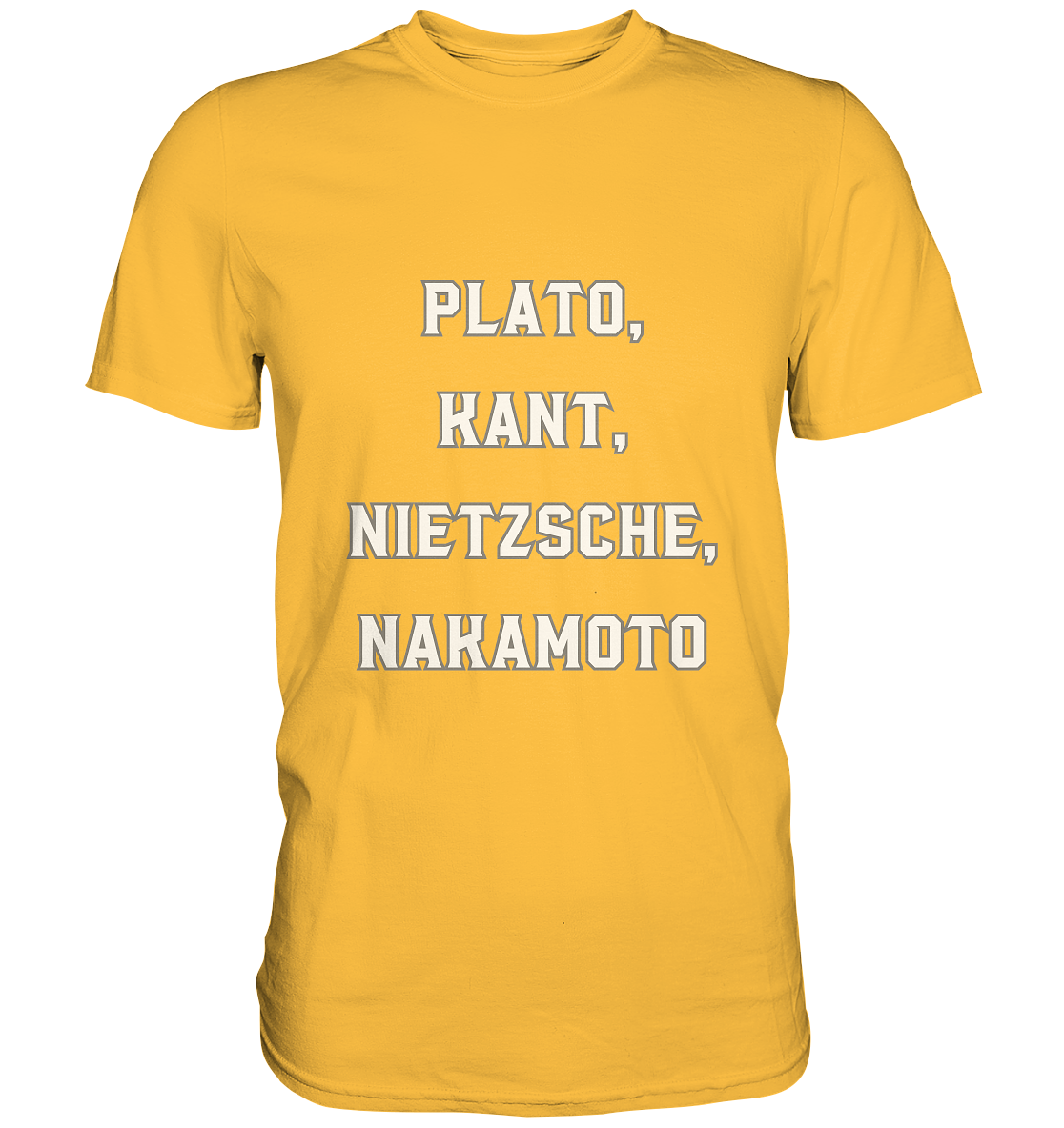 PLATO, KANT, NIETZSCHE, NAKANOTO - Premium Shirt