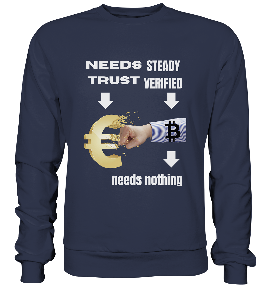 Needs TRUST / Needs NOTHING - Premium Sweatshirt