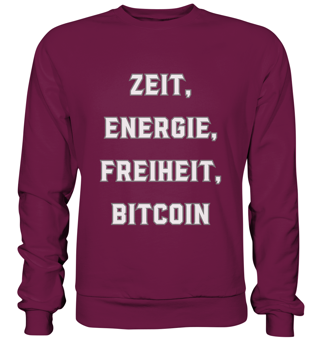 ZEIT, ENERGIE, FREIHEIT, BITCOIN - Premium Sweatshirt