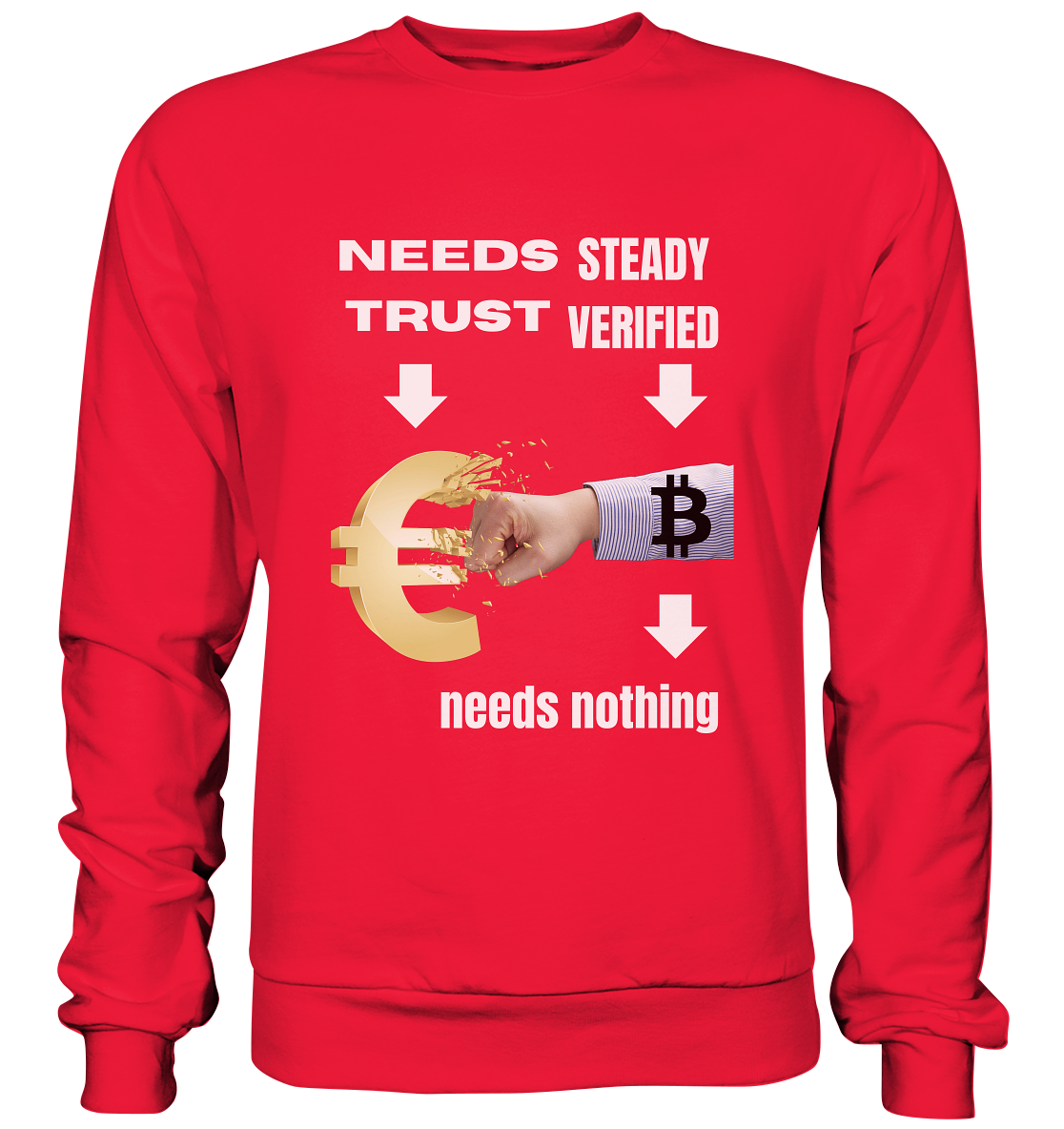 Needs TRUST / Needs NOTHING - Premium Sweatshirt