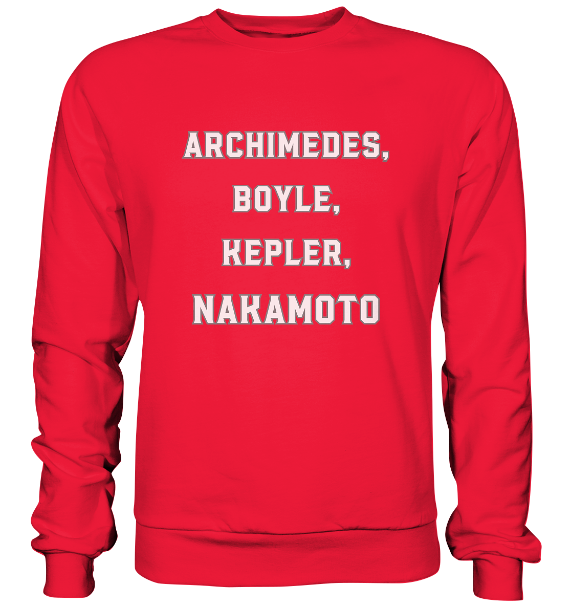 ARCHIMEDES, BOYLE, KEPLER, NAKAMOTO - Premium Sweatshirt