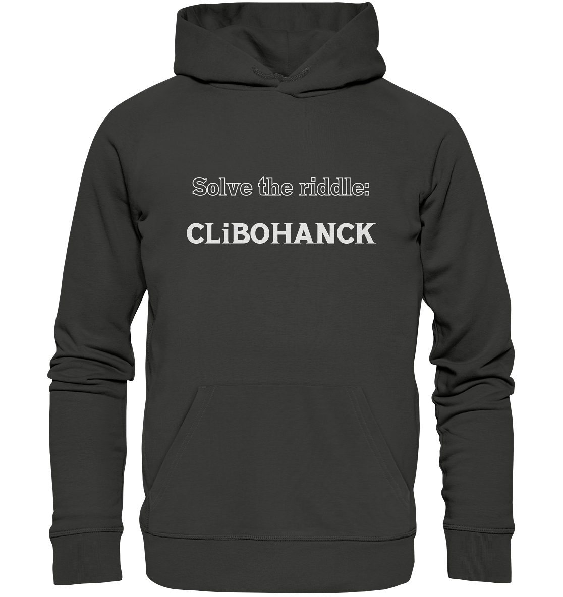 SOLVE THE RIDDLE - CLiBOHANCK - Premium Unisex Hoodie