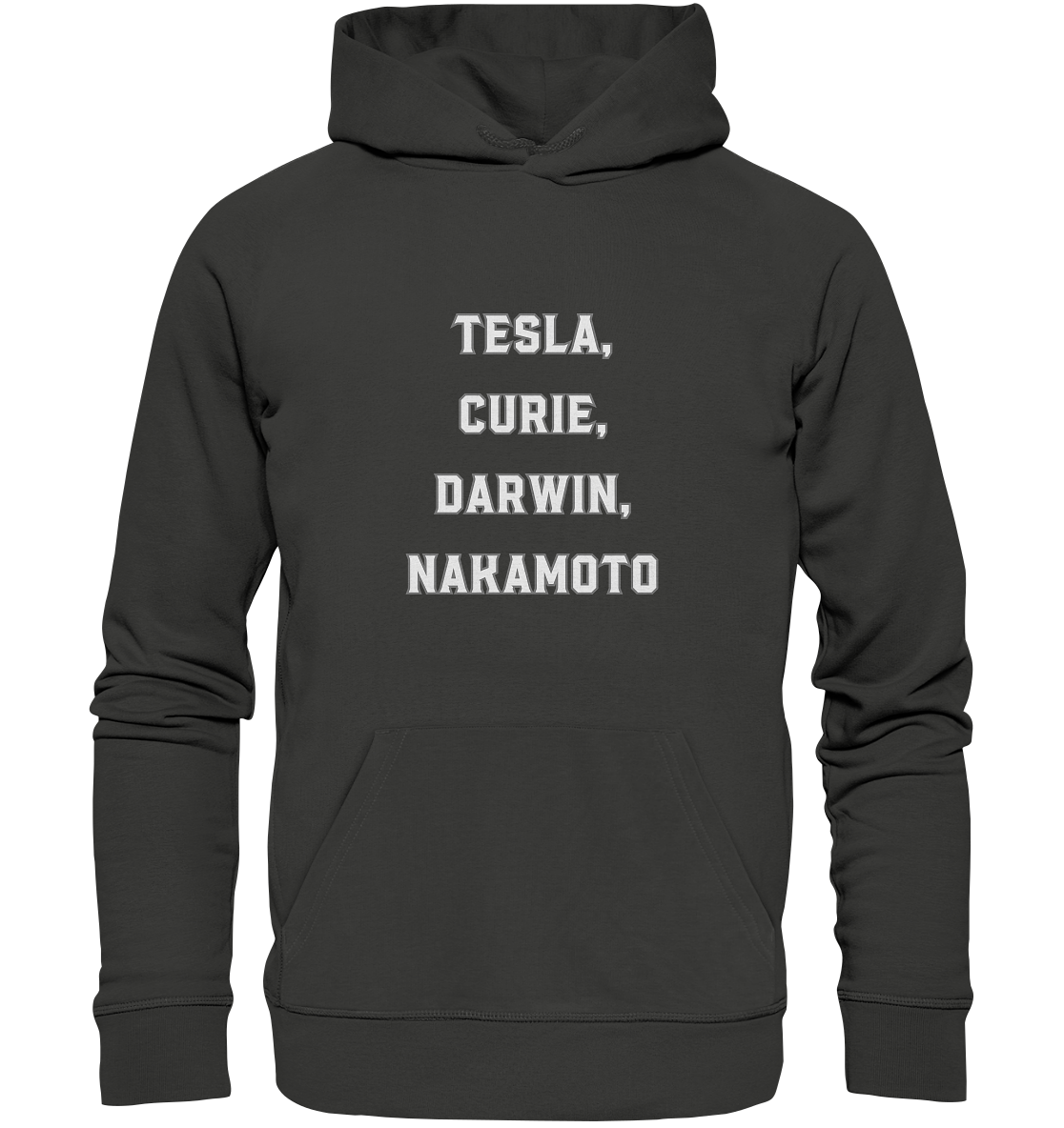 TESLA, CURIE, DARWIN, NAKAMOTO  - Premium Unisex Hoodie