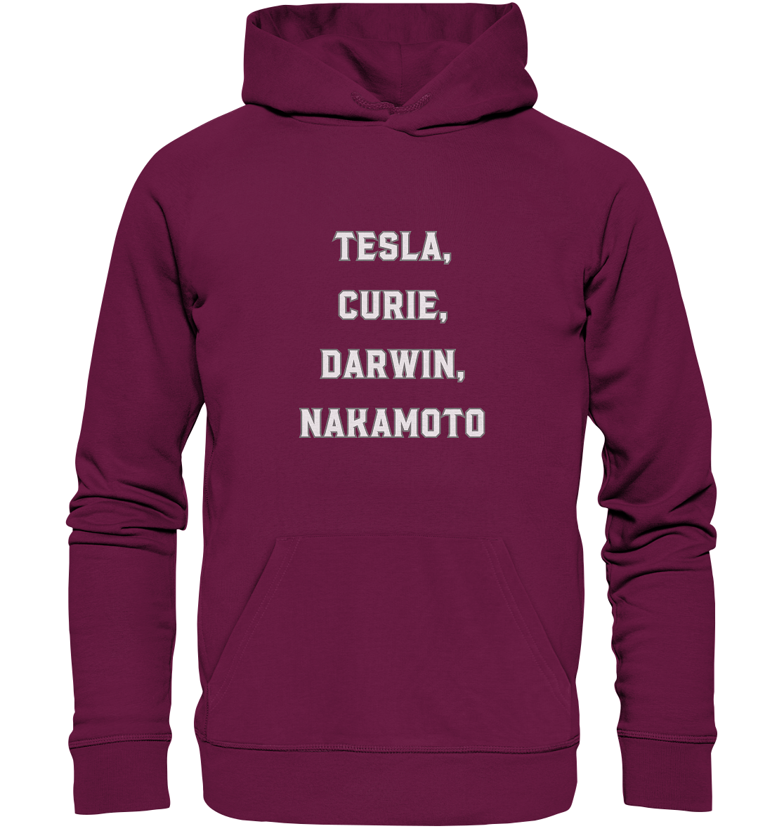 TESLA, CURIE, DARWIN, NAKAMOTO  - Premium Unisex Hoodie