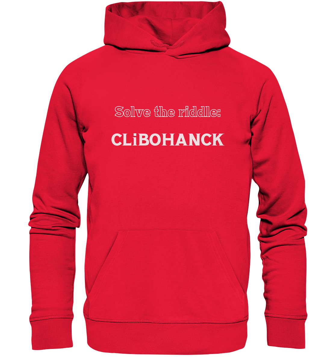 SOLVE THE RIDDLE - CLiBOHANCK - Premium Unisex Hoodie