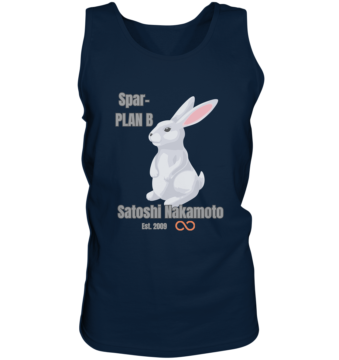 Spar-PLAN B SATOSHI NAKAMOTO Est. 2009 (unendlich) - Tank-Top