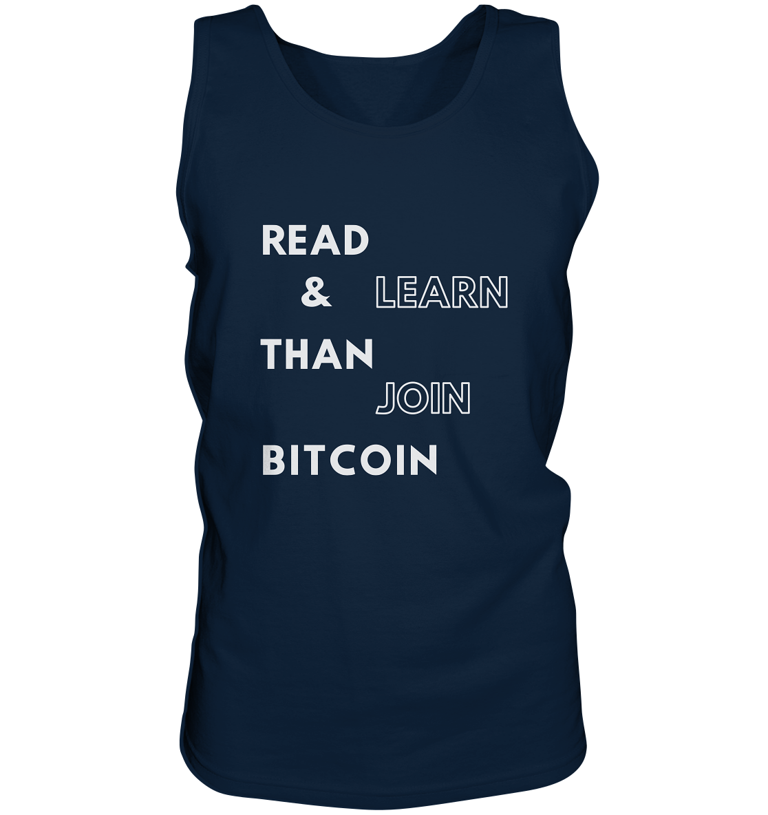READ & LEARN, THAN JOIN BITCOIN - Tank-Top