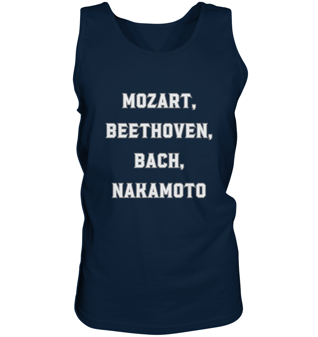 MOZART, BEETHOVEN, BACH, NAKAMOTO  - Tank-Top