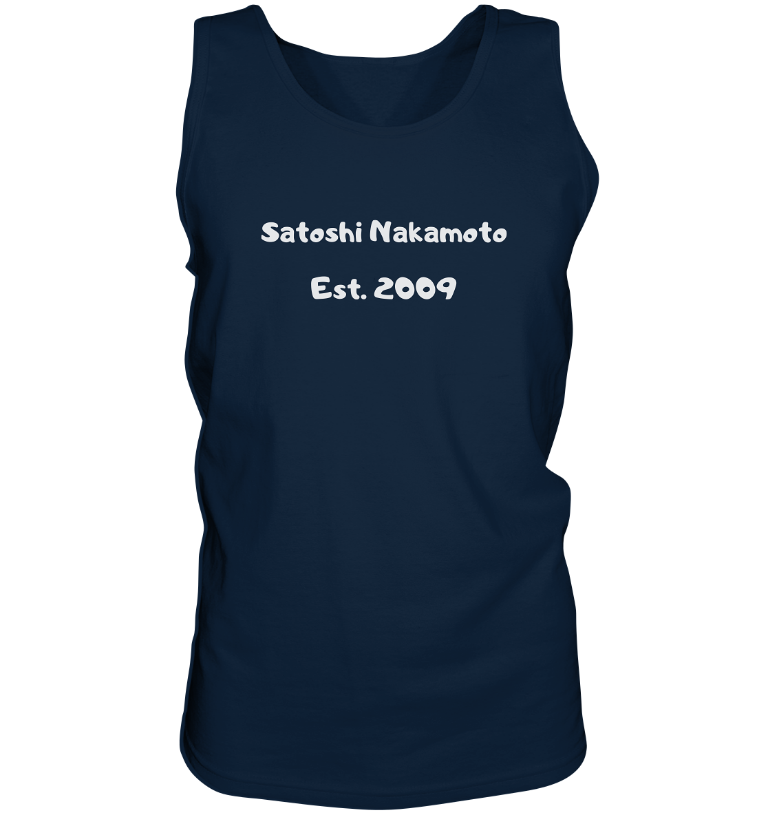 Satoshi Nakamoto Est. 2009 (Signatur pur) - Tank-Top