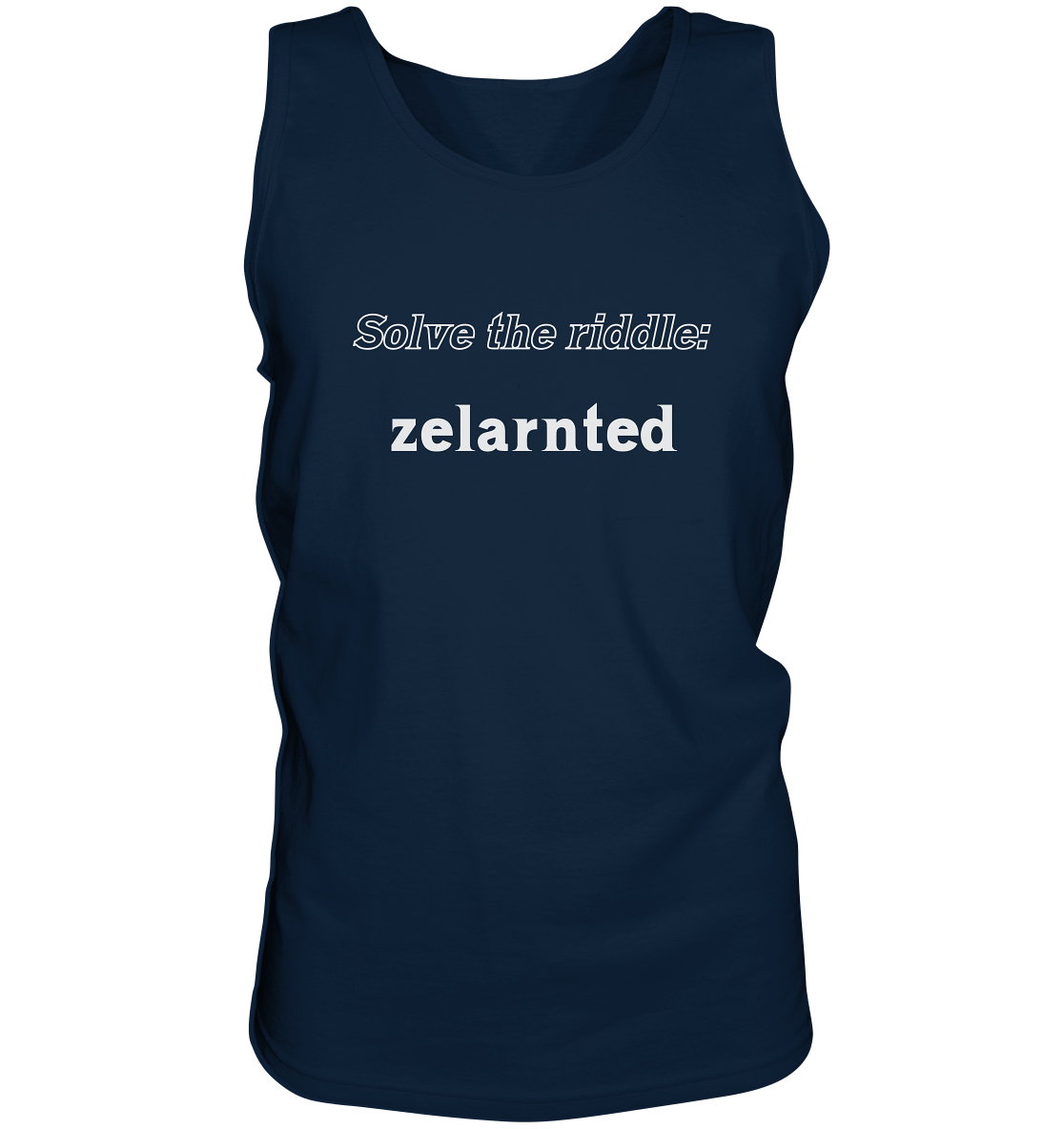 SOLVE THE RIDDLE - zelarnted - Tank-Top