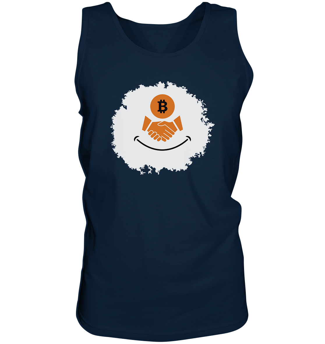 Bitcoin handshake Smiley - Tank-Top