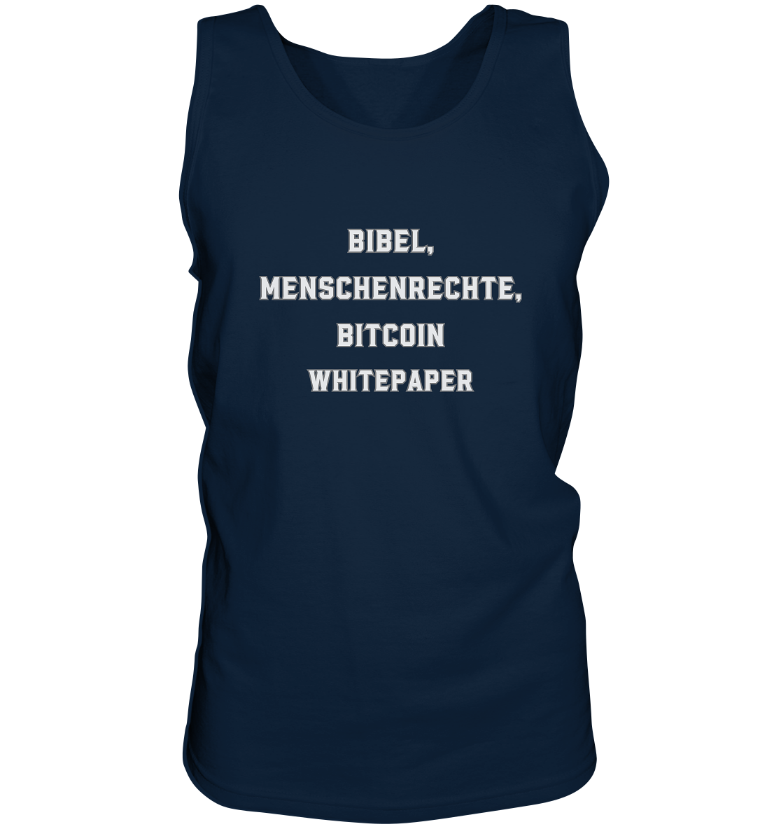 BIBEL, MENSCHENRECHTE, BITCOIN WHITEPAPER - Tank-Top