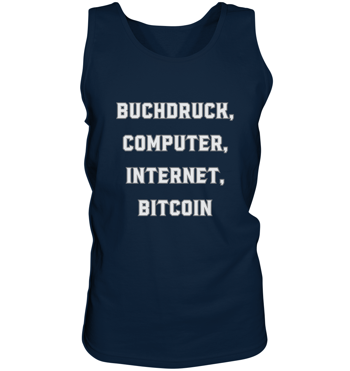 Buchdruck, Computer, Internet, Bitcoin - Tank-Top