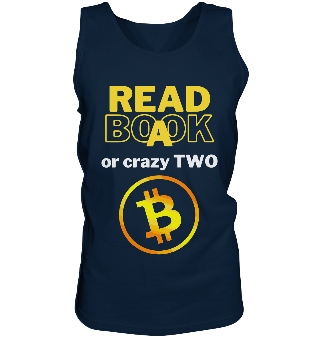 READ A BOOK or CRAZY TWO - Variante "Book" im Hintergrund - Tank-Top