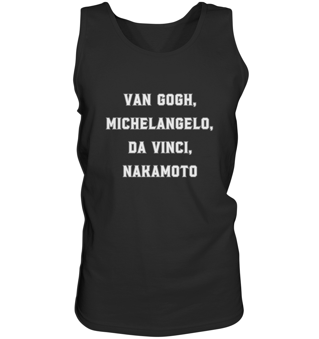 van Gogh, Michelangelo, da Vinci, Nakamoto - Tank-Top