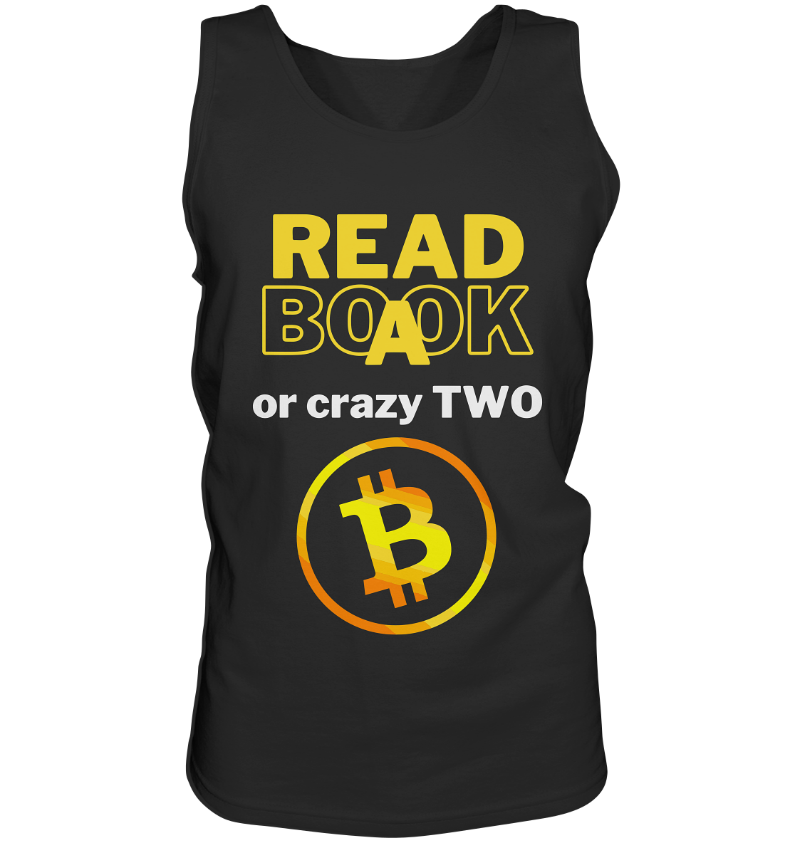 READ A BOOK or CRAZY TWO - Variante "Book" im Hintergrund - Tank-Top