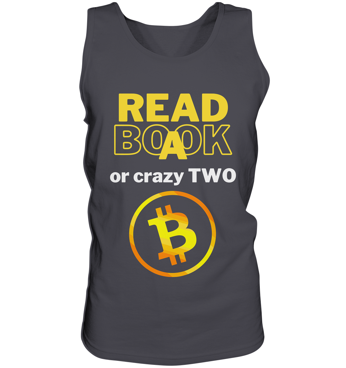 READ A BOOK or CRAZY TWO - Variante "Book" im Hintergrund - Tank-Top