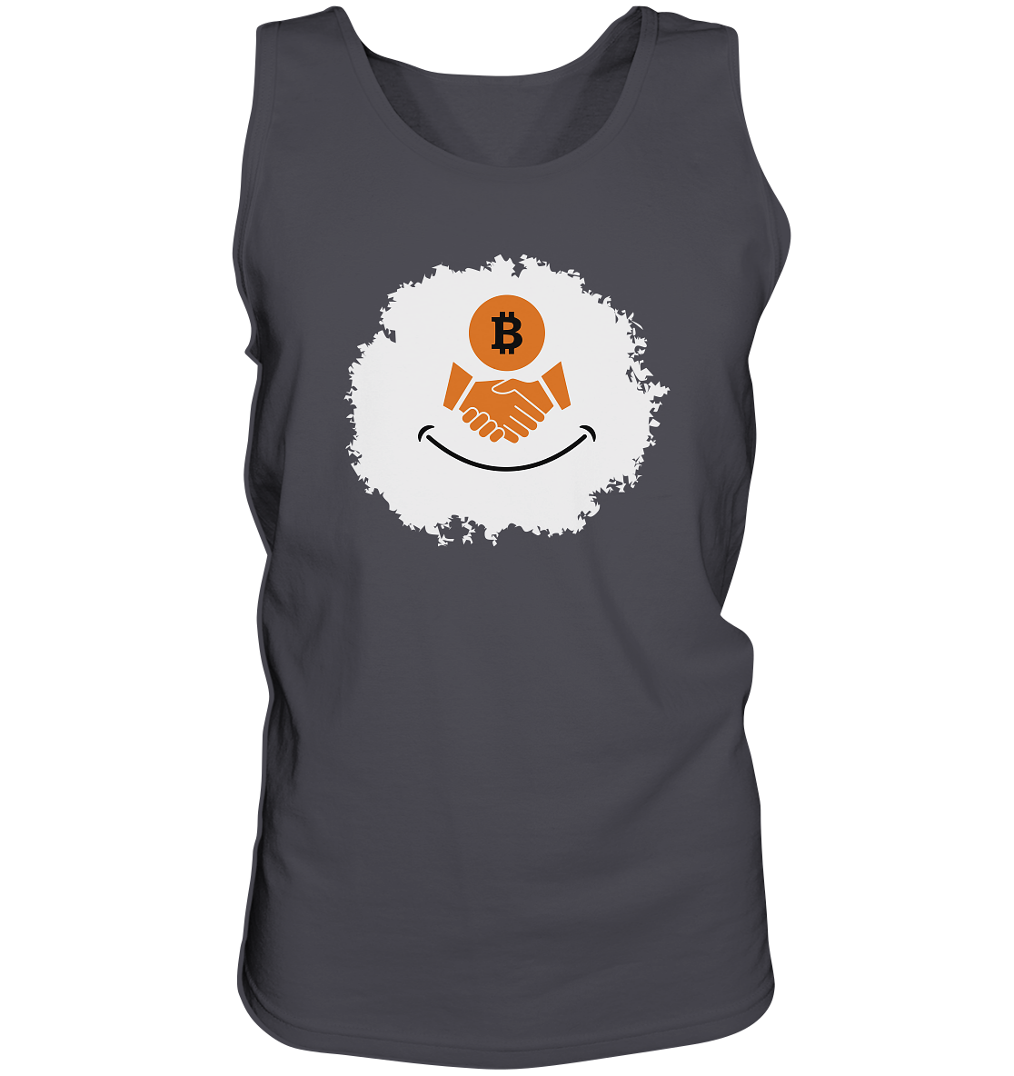 Bitcoin handshake Smiley - Tank-Top