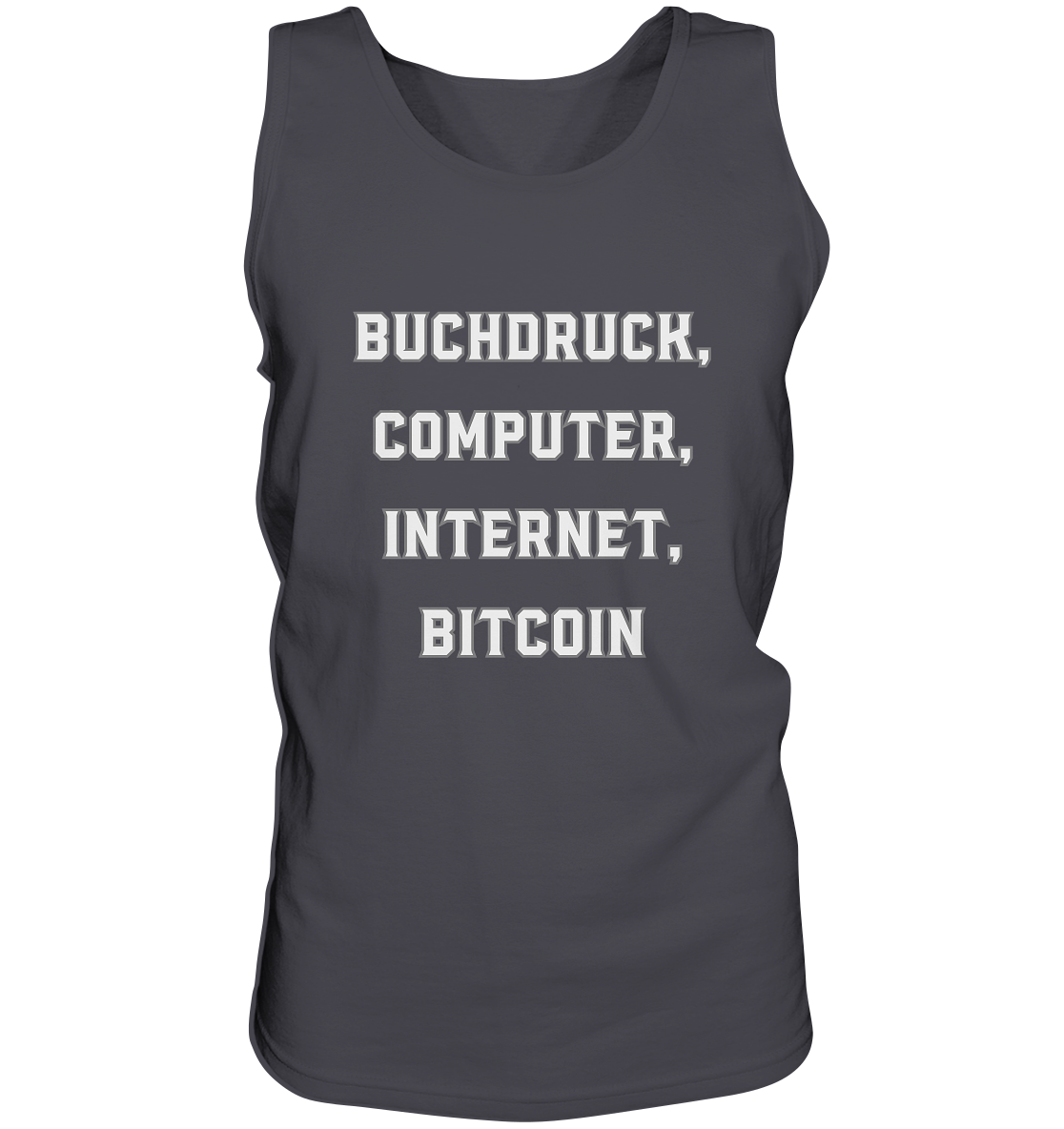 Buchdruck, Computer, Internet, Bitcoin - Tank-Top