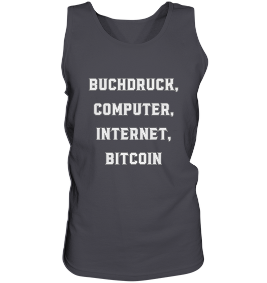 Buchdruck, Computer, Internet, Bitcoin - Tank-Top
