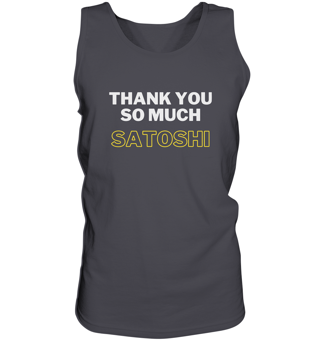 THANK YOU SO MUCH SATOSHI (weiss / gelb)  - Tank-Top