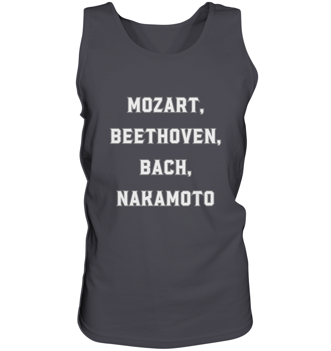 MOZART, BEETHOVEN, BACH, NAKAMOTO  - Tank-Top