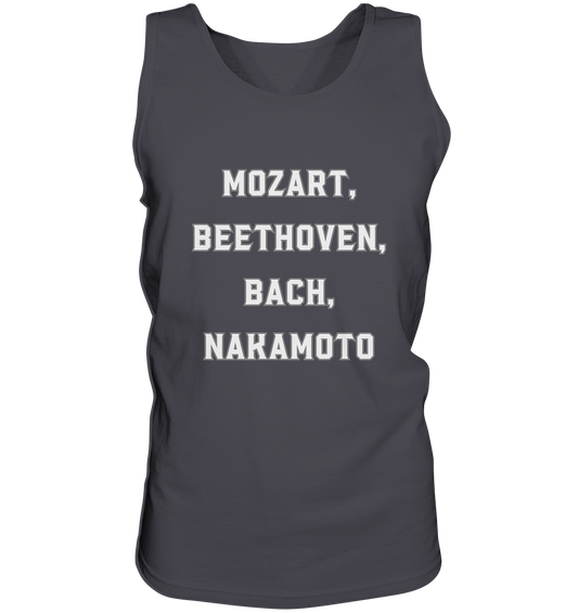 MOZART, BEETHOVEN, BACH, NAKAMOTO  - Tank-Top