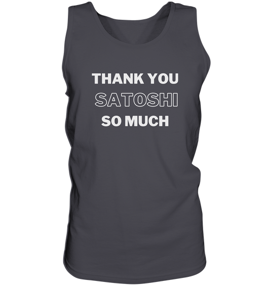 THANK YOU SO MUCH SATOSHI (Version pure white) - Tank-Top