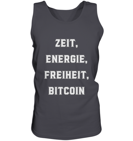 ZEIT, ENERGIE, FREIHEIT, BITCOIN - Tank-Top