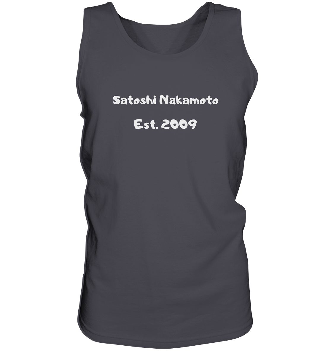 Satoshi Nakamoto Est. 2009 (Signatur pur) - Tank-Top