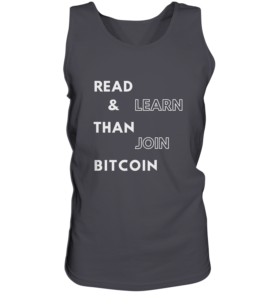 READ & LEARN, THAN JOIN BITCOIN - Tank-Top
