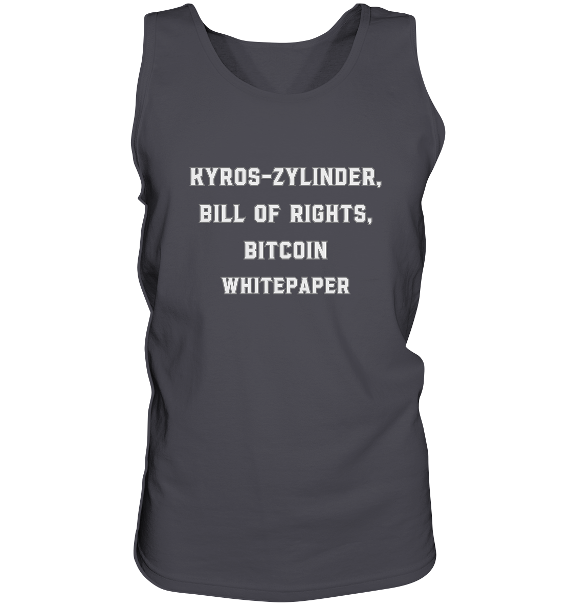 KYROS-ZYLINDER, BILL OF RIGHTS, BITCOIN WHITEPAPER - Tank-Top