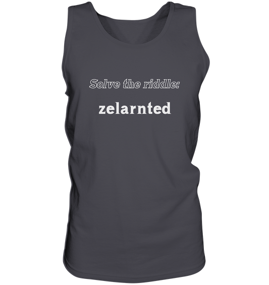 SOLVE THE RIDDLE - zelarnted - Tank-Top