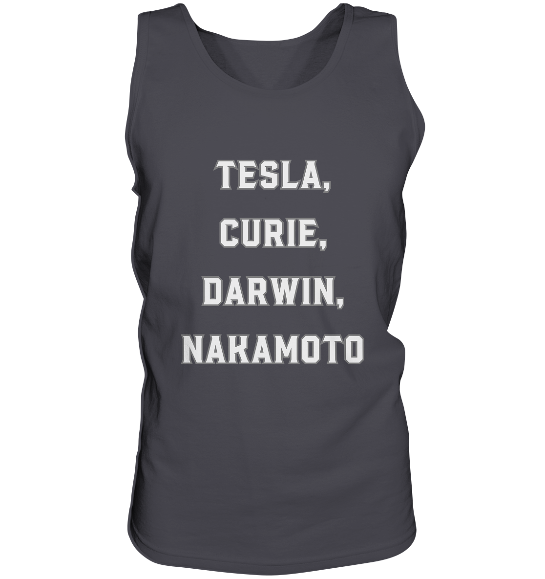 TESLA, CURIE, DARWIN, NAKAMOTO  - Tank-Top